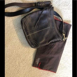 Coach leather crossbody bag